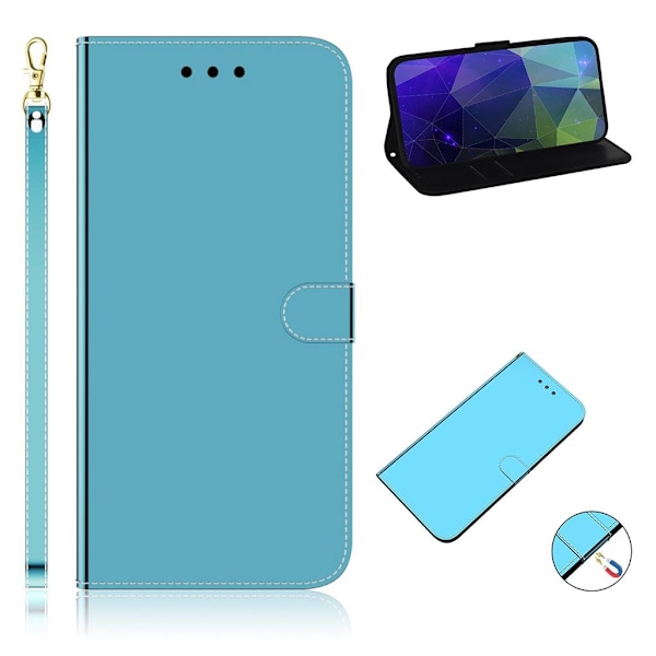 Mirror etui til iPhone 12 Pro / iPhone 12 - Blå Blue