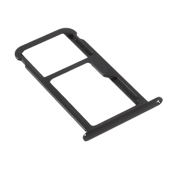 Huawei P10 kaksipaikkainen Micro SD SIM-korttipidike - Musta Black
