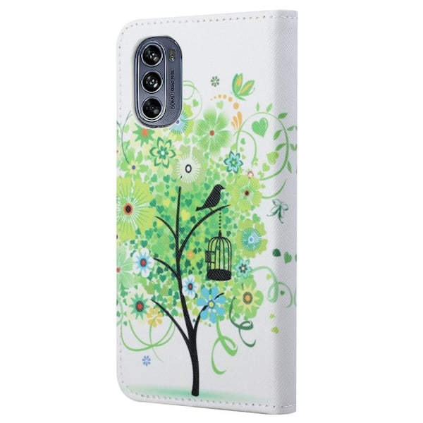 Wonderland Motorola Moto G62 5g Flip Etui - Grønt Træ Green