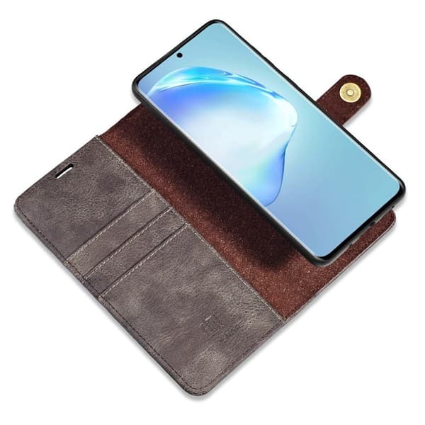 DG.MING Samsung Galaxy S20 Ultra 2-in-1 lompakkokotelo - Harmaa Silver grey