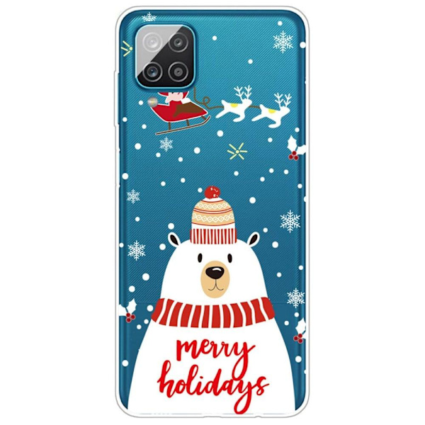 Jul Samsung Galaxy M33 5G fodral - Julgran Och Snöflingor Vit