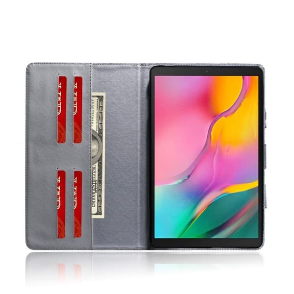 Samsung Galaxy Tab A 10.1 (2019) bærbar mønster læretui - Lion Multicolor