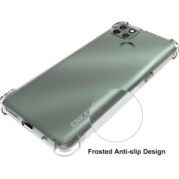 ENKAY klart faldsikkert etui til Motorola Moto G9 Power Transparent