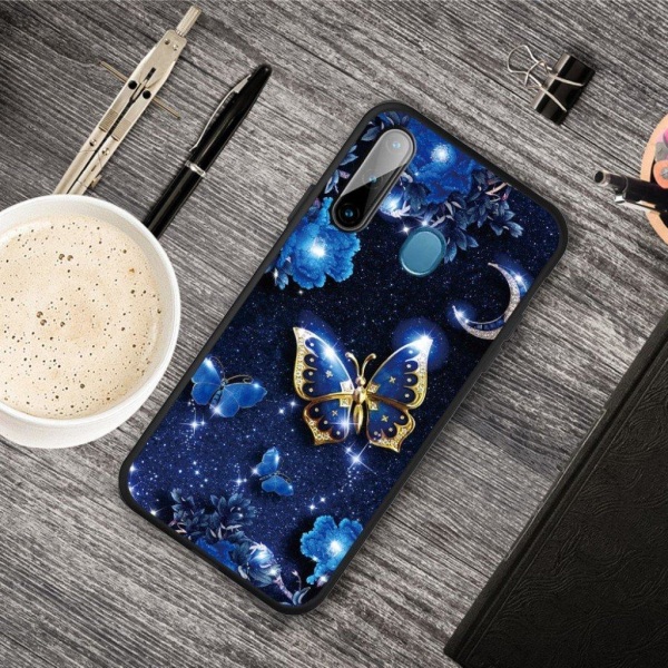 Imagine Samsung Galaxy A11 / M11 Cover - Sommerfugle Blue