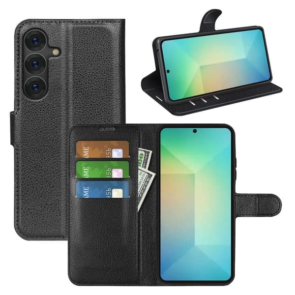Classic Samsung Galaxy S25 flip etui - Svart Black