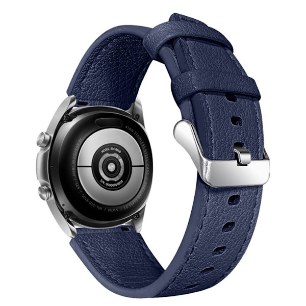 Ticwatch GTX / Pro urrem i tekstureret ægte læder - Blå Blue