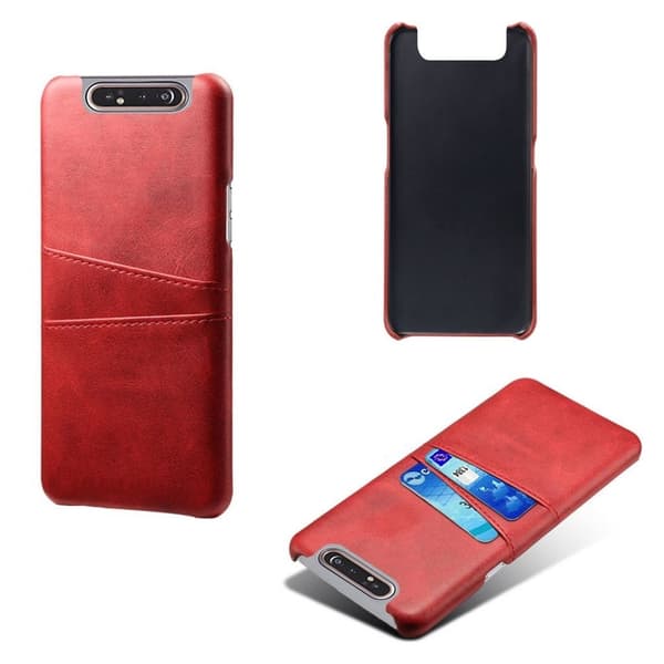 Dual Card Samsung Galaxy A80 deksel - Rød Red