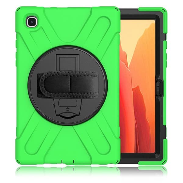 Silikon Combo Etui med Stropp til Samsung Galaxy Tab A7 10.4 (2020) - Grønn Green