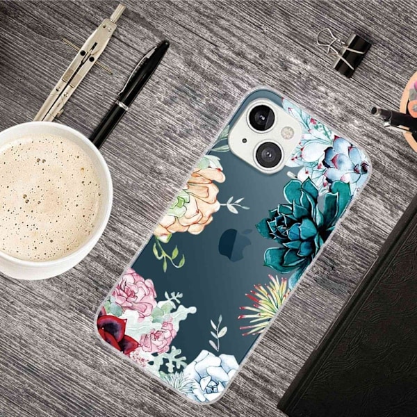 Deco iPhone 14 Plus skal - Blomma multifärg