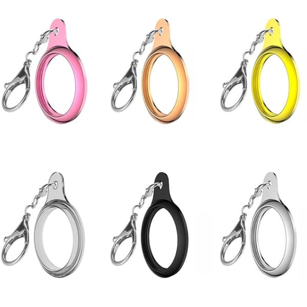 AirTags lasitettu laukku avaimenperällä - Hopea Silver grey