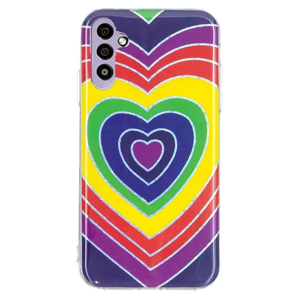 Deco Samsung Galaxy A34 5G Suojakotelo - Electroplated Heart Multicolor