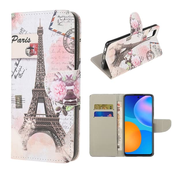 wonderland Samsung Galaxy A72 5G flip etui - eiffel tårnet Brown