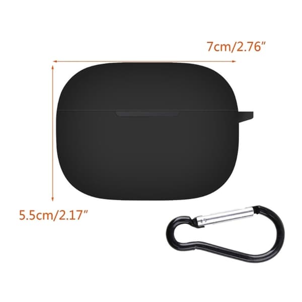 Realme Buds T300 Silikonetui med spenne - Svart Black