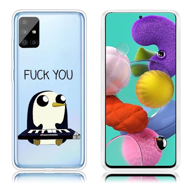 Deco Samsung Galaxy A51 kuoret - Pingviini pianolla Multicolor