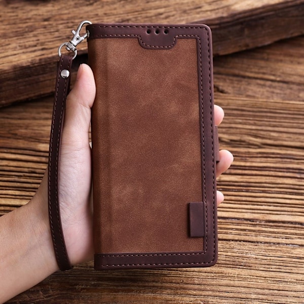 Surburbian iPhone 11 Pro læder flip etui - Brun Brown
