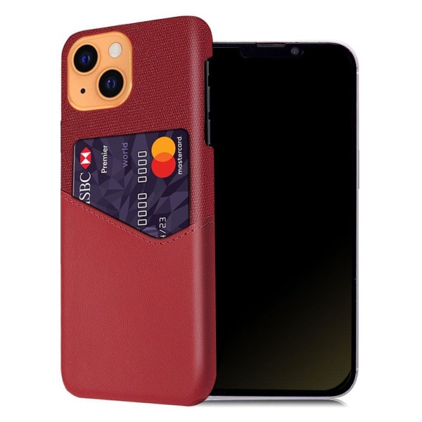 Bofink iPhone 13 skal med korthållare - Röd Röd