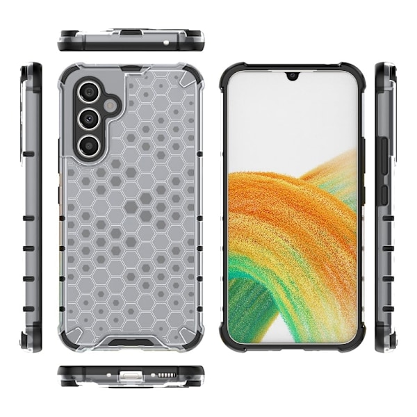 Bofink Honeycomb Samsung Galaxy A54 Suojakotelo - Harmaa Silver grey