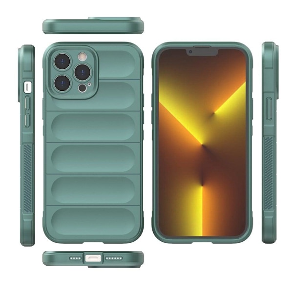 Mjukt greppformat iPhone 13 Pro Max skal - Silver/Grå Silvergrå