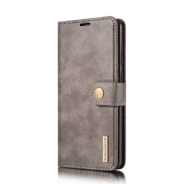 DG.MING OnePlus 8T 2-in-1 Wallet Case - Grey Silver grey