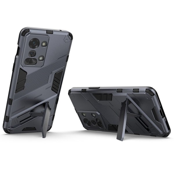Stødsikker Hybrid Cover med A Moderne Touch til OnePlus Nord 2t - Mørkeblå Blue