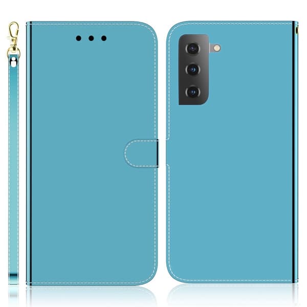 Mirror Samsung Galaxy S22 Plus Flip Suojakotelo - Sininen Blue