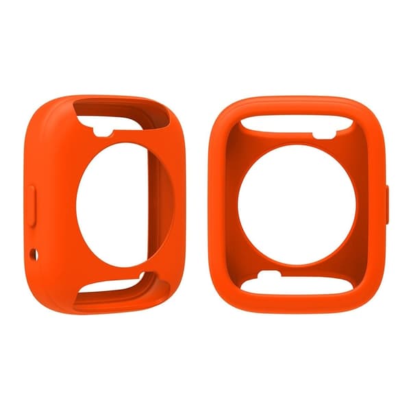 Xiaomi Redmi Watch 3 Active Silicone Strap Replacement Wrist Band with Watch Case - Orange Orange