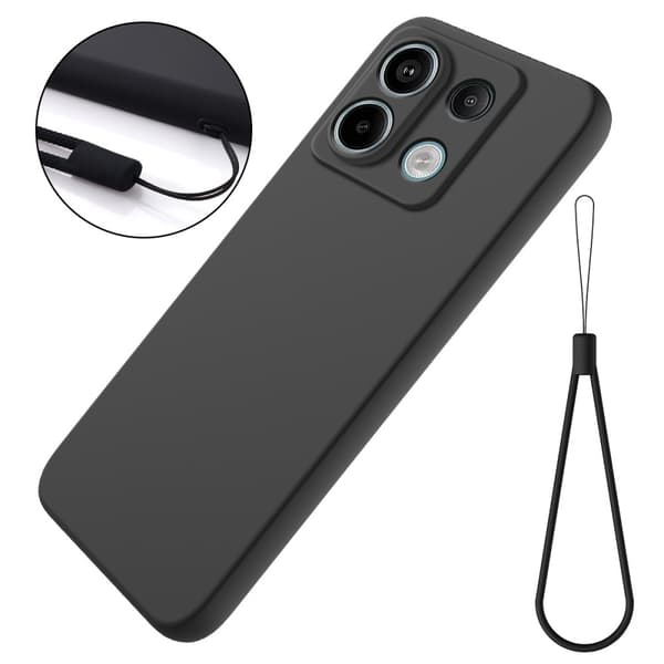 Matte Liquid Xiaomi Redmi Note 13 Pro 5G  silikone cover - Sort Black
