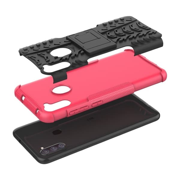 Offroad kuoret - Samsung Galaxy A11 - Ruusu Pink