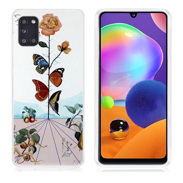 Butterfly läder Samsung Galaxy A31 fodral - Flerfärgad multifärg