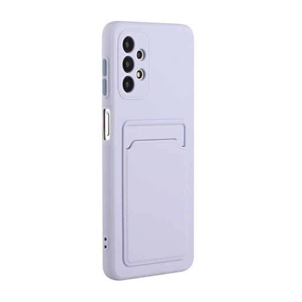 Card Holder Suojakuori For Samsung Galaxy A72 5G - Violetti Purple