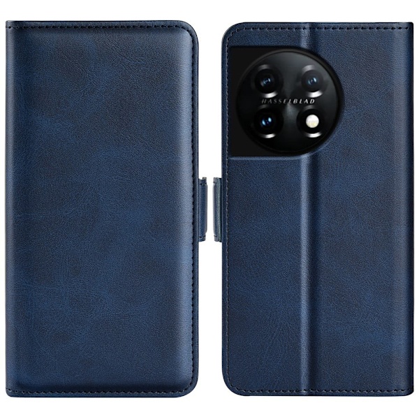 Læderetui med Pung til OnePlus 11 - Blå Blue