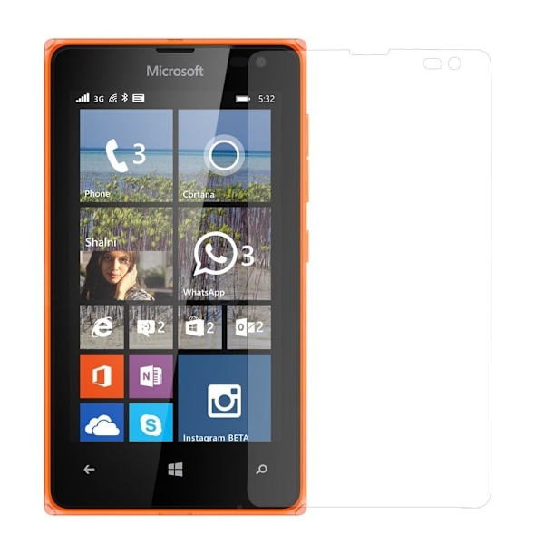 Microsoft Lumia 532 Härdat Displayskydd Glas Transparent