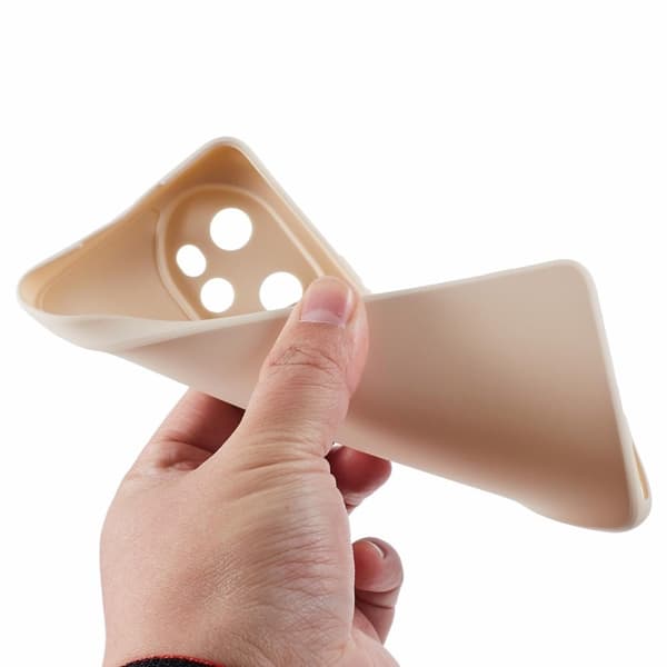 Mikrofiberforet blødt gummi Honor 100 Pro cover - Hvid White