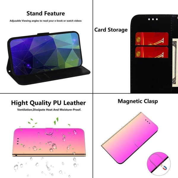 Mirror Motorola Edge 30 Ultra / X30 Pro Läppäkotelo - Rose Pink