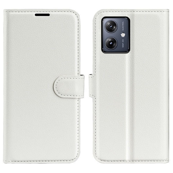 Classic Motorola Moto G54 Flippetui - Hvit White