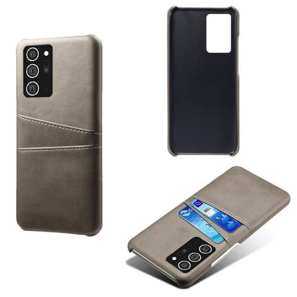 Dual Card Etui Samsung Galaxy Note 20 - Grå Silver grey