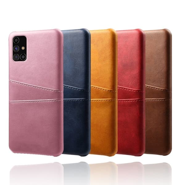 Dual Card Etui Samsung Galaxy M31s - Brun Brown