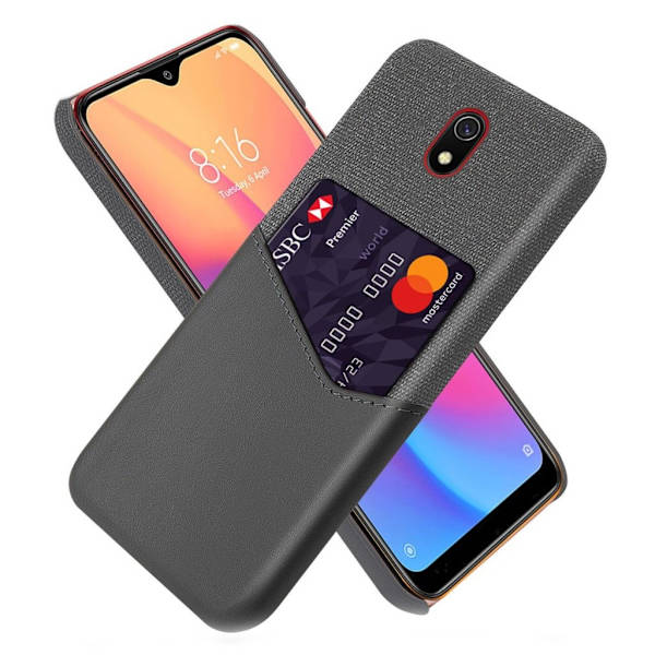 Bofink Xiaomi Redmi 8A Card Kuoret - Harmaa Silver grey