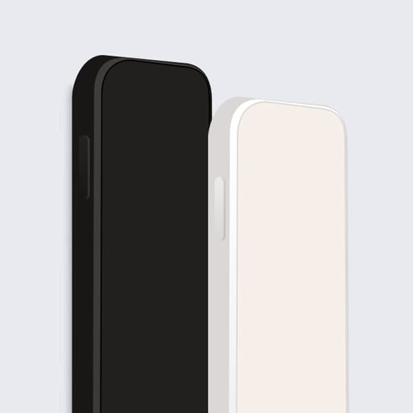 Avfaset gummiert anti-falldeksel for iPhone 15 - Mørkeblå Blue