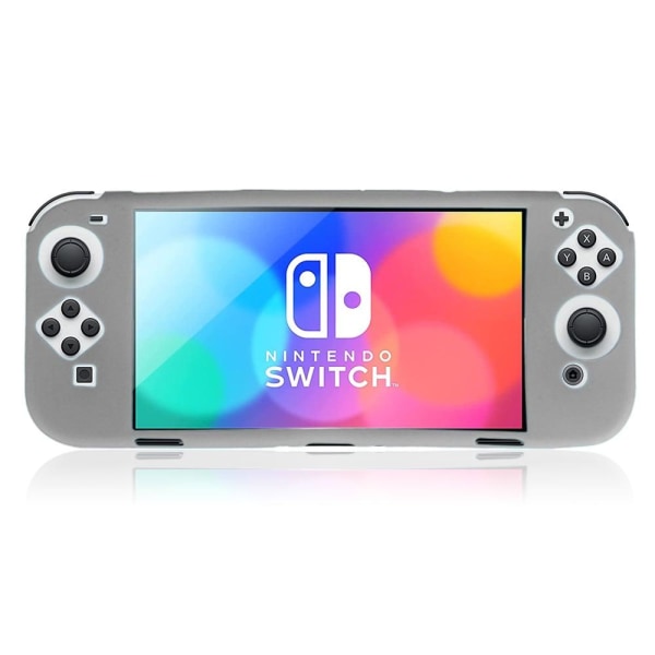 KJH Silikonskydd för Nintendo Switch OLED - Vit Vit