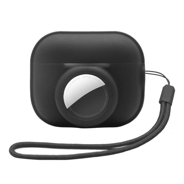 AirPods Pro 2 / AirTags silicone case with strap - Black Black