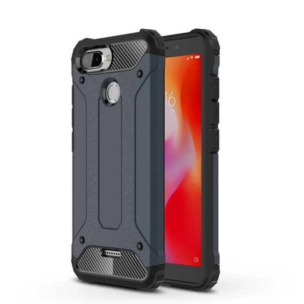Xiaomi Redmi 6 mobilskal plast silikon värmeavledande - Mörkblå Blå