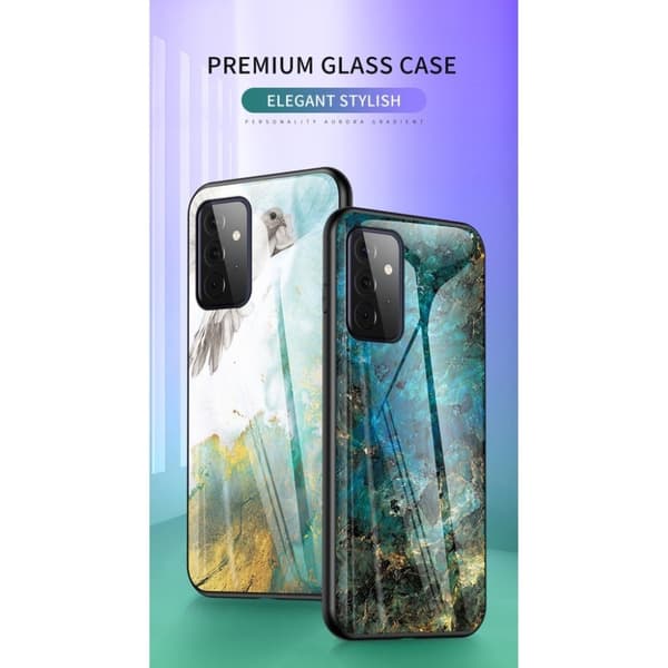 Fantasy Marble Samsung Galaxy A72 5G Deksel - Flying Due Klinkekule Green