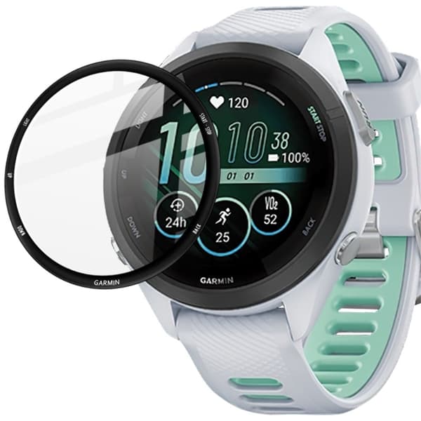 IMAK Garmin Forerunner 265S karkaistua lasia näytön suojus Transparent