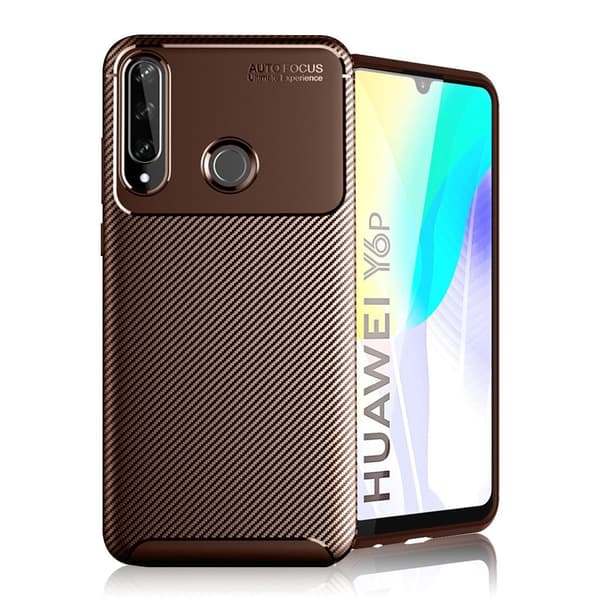 Carbon Shield Huawei Y6p kuoret - Ruskea Brown