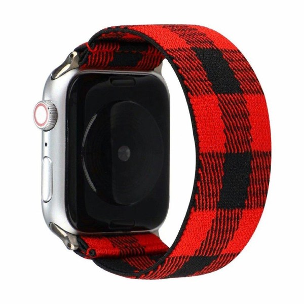 Apple Watch Series 6 / 5 40mm trasa mönster klockarmband - rött Röd