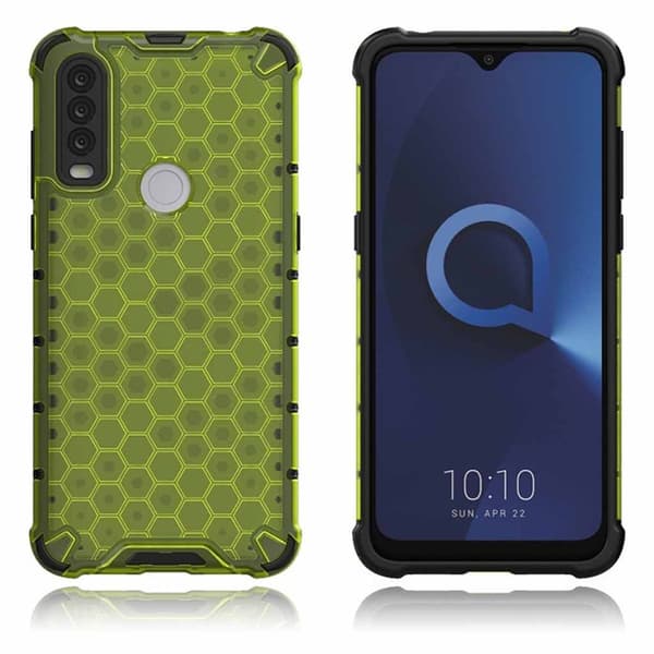 Bofink Honeycomb Alcatel 1S (2020) Etui - Grøn Green