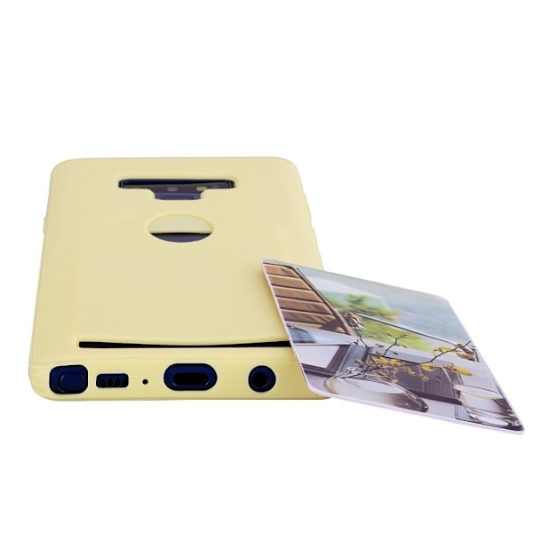 Samsung Galaxy Note9 mobilskal silikon tunn skyddande - Gul Gul
