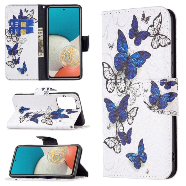 Wonderland Samsung Galaxy A53 5G Läppäkotelo - Butterflies Multicolor