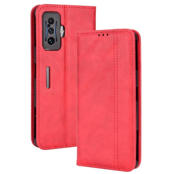 Bofink Vintage Xiaomi Poco F4 GT / Xiaomi Redmi K50 Gaming læderetui - Rød Red